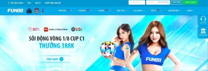trang cá cược bóng đá fun88