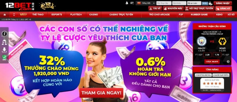 Trang chu 12BET