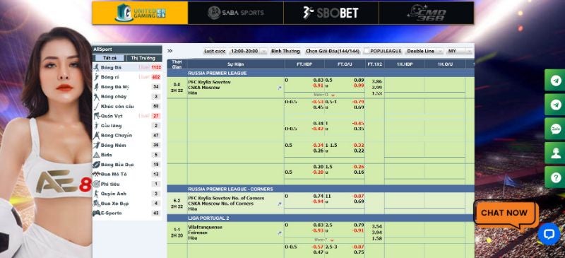 Ca cuoc the thao AE888